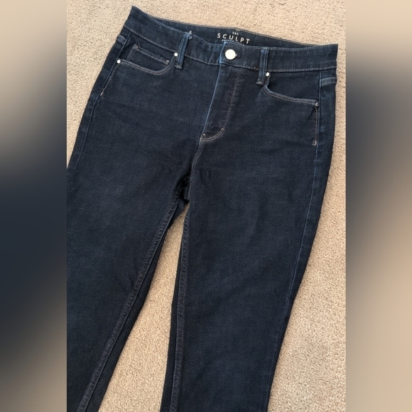 White House Black Market Women's Sculpt Skinny Ankle Dark Wash Jeans - Picture 5 of 12